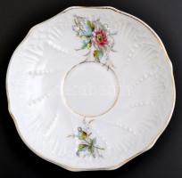 Pfeiffer & Löwenstein hiányos mokkás készlet, kopott festés, jelzett, későbbi kézi festéssel,