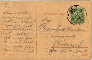 1910 Érsekújvár, Nové Zamky; Széchenyi utca, templom. W.L. 439. / street view with church