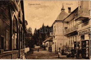 1911 Tusnádfürdő, Baile Tusnad; Anna Villa, Brunner Lajos Bazára és saját kiadása / villa, street, bazaar shop