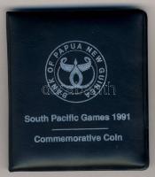 Pápua Új-Guinea 1991. 50t "9. Dél-óceáni játékok" T:1 Eredeti dísztokban, tanúsítvánnyal!