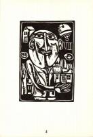 1975 Magyar kisgrafika 18x25cm, 500 sorszámozott példányban készült ajándék mappa benne 20 magyar gr...