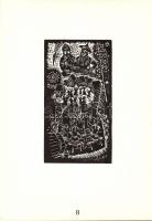 1975 Magyar kisgrafika 18x25cm, 500 sorszámozott példányban készült ajándék mappa benne 20 magyar gr...