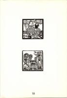 1975 Magyar kisgrafika 18x25cm, 500 sorszámozott példányban készült ajándék mappa benne 20 magyar gr...