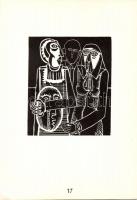 1975 Magyar kisgrafika 18x25cm, 500 sorszámozott példányban készült ajándék mappa benne 20 magyar gr...