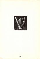 1975 Magyar kisgrafika 18x25cm, 500 sorszámozott példányban készült ajándék mappa benne 20 magyar gr...