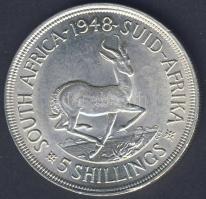 Dél-Afrika 1958. 5Sh Ag "Gazella" T:2 ph