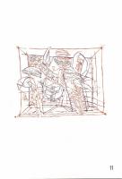 1974 Magyar kisgrafika 18x25cm, 600 sorszámozott példányban készült ajándék mappa benne 12 magyar gr...