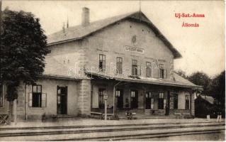 1908 Újszentanna, Szentanna, Santana; vasútállomás / Gara / Bahnhof / railway station