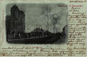 1900 Óbecse, Stari Becej; Zsinagóga a Szegedi utcában / synagogue (EK)