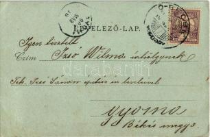 1900 Óbecse, Stari Becej; Zsinagóga a Szegedi utcában / synagogue (EK)