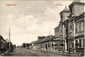 Nagykikinda, Kikinda; Zsinagóga. Pannonia nyomda kiadása / synagogue