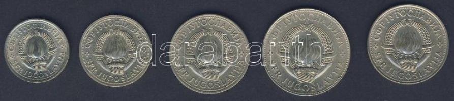 Jugoszlávia 1970-76. 1D, 2D, 5D, 10D "FAO" sor + 1975. 5D "30 éves a győzelem" T...