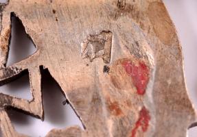 Ezüst(Ag) filigrán bross Nofertiti díszítéssel, jelzett, d: 6 cm, nettó: 20,5 g