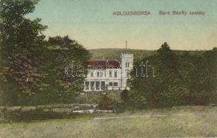 Kolozsborsa, Borsa; Gróf Bánffy kastély. Kiadja a Fogyasztási Szövetkezet / castle