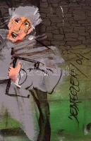 Debreczeny Zoltán (1952): Bűnbánó. Olaj, vászon, jelzett, 80×60 cm