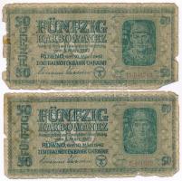 Ukrajna / Német megszállás 1942. 50K (4x) T:IV  Ukraine / German occupation 1942. 50 Karbowanez (4x) C:G  Krause 54.