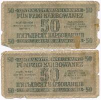 Ukrajna / Német megszállás 1942. 50K (4x) T:IV  
Ukraine / German occupation 1942. 50 Karbowanez (4...