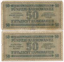 Ukrajna / Német megszállás 1942. 50K (4x) T:IV  
Ukraine / German occupation 1942. 50 Karbowanez (4...