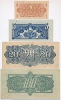 Csehszlovákia 1944. 1K + 5K + 20K +100K T:III
Czechoslovakia 1944. 1 Korun + 5 Korun + 20 Korun + 1...
