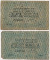 Csehszlovákia 1919. 1K (2x) T:III,III- 
Czechoslovakia 1919. 1 Koruna (2x) C:F,VG
Krause 6.a