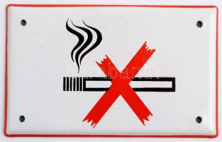Dohányozni tilos fém tábla, 9,5×15,5 cm