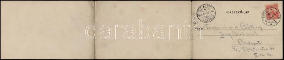 1902 Érsekújvár, Nové Zámky; Fő tér, Szentháromság szobor, templom, Nemzeti Kávéház, Komáromi Ede, S...