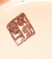 Kézzel festett, jelzett japán porcelán váza pár 21 cm, 31 cm