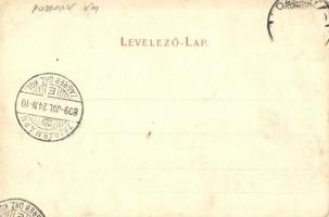 1899 Pozsony, Pressburg, Bratislava; Promenade, Palais Palfy / Sétatér és a Pálffy palota, Koronázót...