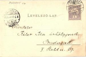 1900 Pozsony, Pressburg, Bratislava; Posonium anno 1649. Verlag R. Drodtleff / castle (fl)