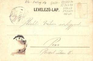 1900 Szabadka, Subotica; Honvéd laktanya, szekér. Kiadja Nachbargauer János 7188. / K.u.K. military ...