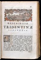 Sacrosanctum Conilium Tridentinum. Patavium (Padua), 1758, ny. n.,XVI+362 p. Latin nyelven. Korabeli...