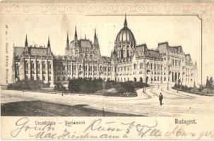 Budapest V. Országház, Parlament. Kiadja Divald Károly 47. (fl)