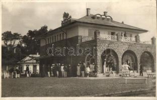 1925 Balatonalmádi, Yacht Club. Kollár A. photo (ragasztónyom / glue marks)