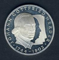 NSZK 1994. 10M Ag ""Johann Gottfried Herder" T:BU