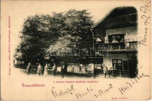 1902 Tusnádfürdő, Baile Tusnad; Három Huszár szálloda. Julius Müller utóda kiadása / hotel (EK)