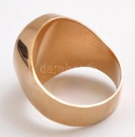 Arany(Au) 14K pecsétgyűrű, jelzett, méret: 60, nettó: 11,4 g