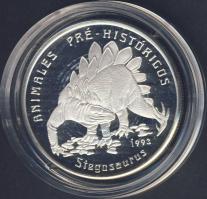 Guinea-Bissau 1993. 10.000P Ag "Stegosaurus" T:PP