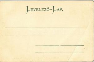 Nagymaros-Visegrád, Az 1894. évi királyi hadgyakorlat,  lovasság átvonul a Dunán rögtönzött hídon. M...