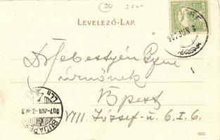 1907 Pozsony, Pressburg, Bratislava; Pozsonyi hajós egylet, evezős klub / Pressburger Ruder Club / r...