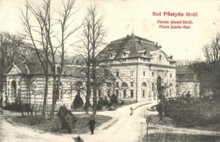 1912 Pöstyén, Pistyan, Piestany; Ferenc József fürdő. Kiadja Lampl Gyula 674. / Franz Josefs Bad / spa hall, bathing house