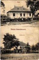 1910 Szamoskrassó, Krassó, Caraseu; Posta, Orvosi lak / post office, doctors house (fa)
