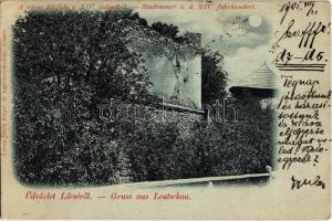 1901 Lőcse, Lecova; Város körfala a XIV. században. Latzin János kiadása / city wall in the 14th century