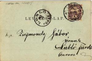 1901 Lőcse, Lecova; Város körfala a XIV. században. Latzin János kiadása / city wall in the 14th cen...