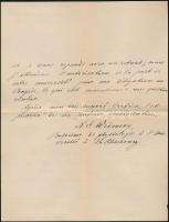 1907 N.E. Wedensky professzor, fiziológus autográf levele, borítékkal