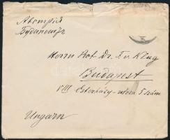 1907 N.E. Wedensky professzor, fiziológus autográf levele, borítékkal