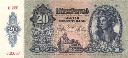 1941. 20P (2x) egymásutáni sorszámmal T:I