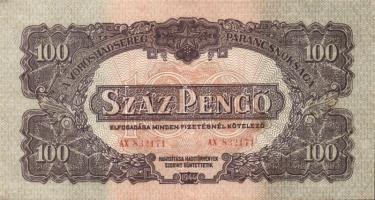 1944. 100P "V.H." (2x) egymásutáni sorszámmal T:I