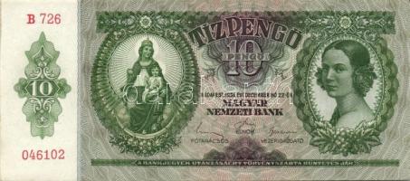 1936. 10P (2x) egymásutáni sorszámmal T:I