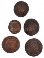 Római Birodalom 5db-os vegyes Maximianus rézpénz tétel T:2-,3 Roman Empire 5pcs of various copper coins from Maximianus C:VF,F