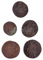 Római Birodalom 5db-os vegyes Maximianus rézpénz tétel T:2-,3
Roman Empire 5pcs of various copper c...